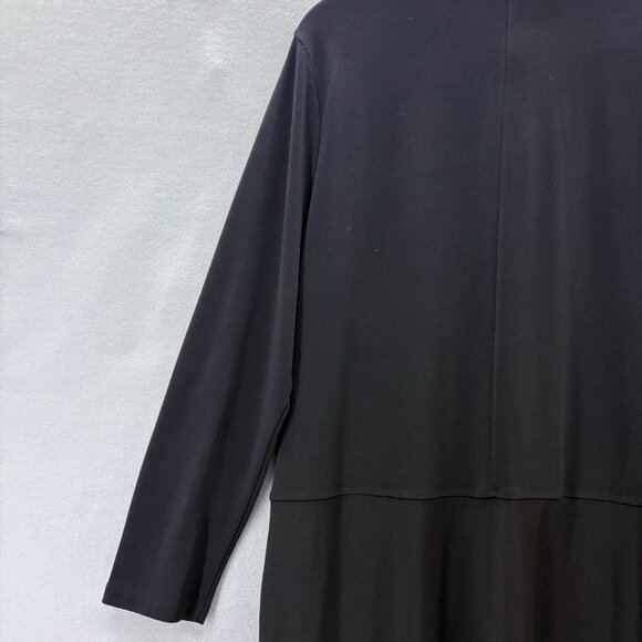 Lauren Ralph Lauren Womens X-Large Black Tunic Top‎ Long Sleeve Stretch, Casual - Picture 7 of 10